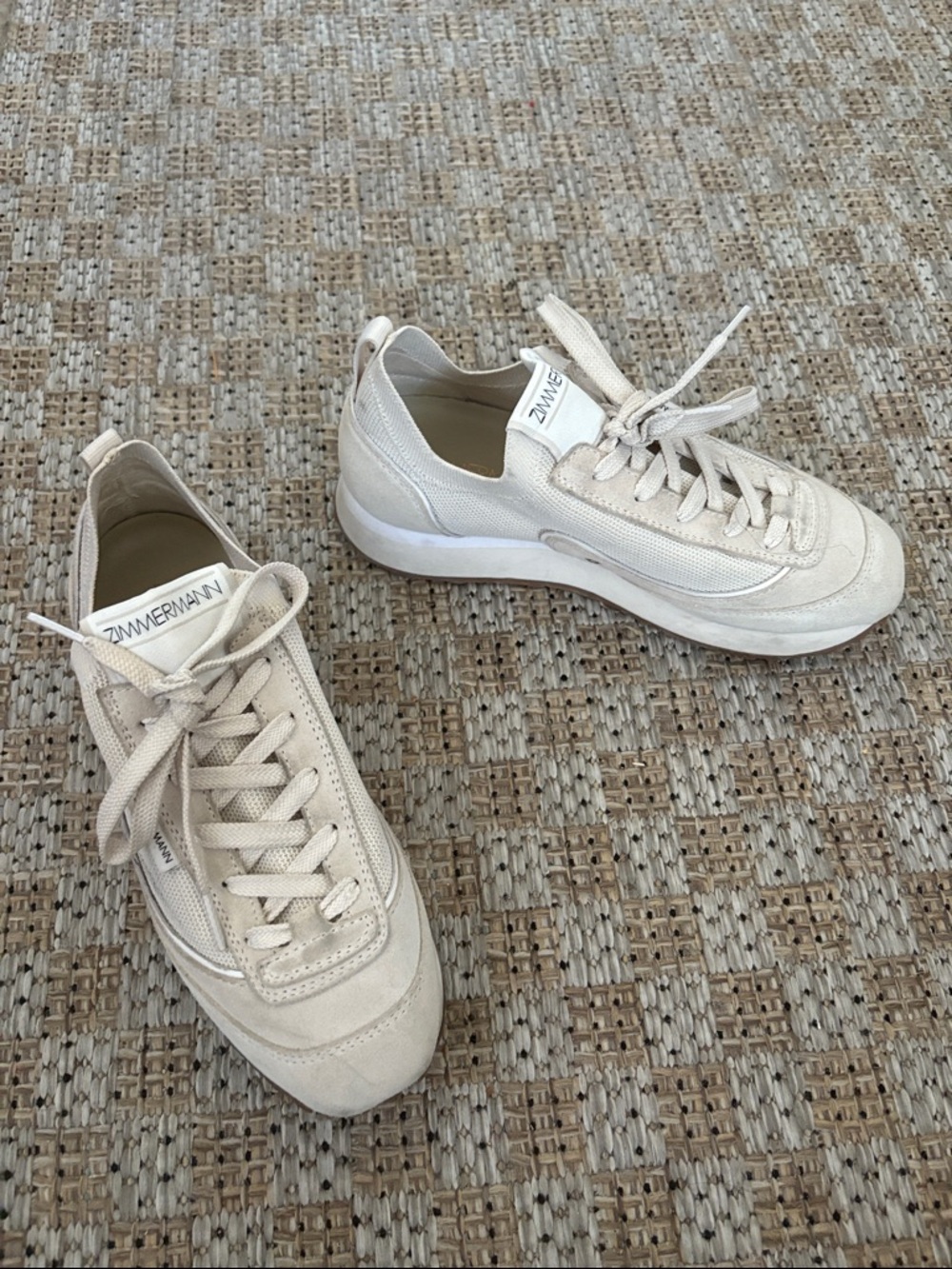 Zimmermann Retro Knit Suede Sneakers women’s size 36 - Picture 5 of 8